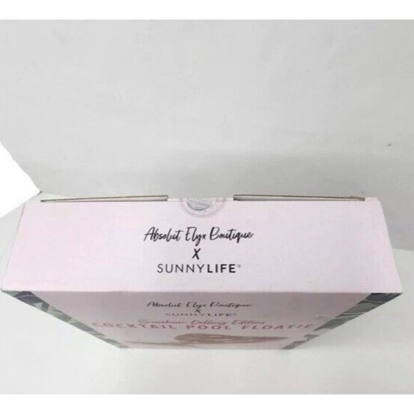 NEW SUNNYLIFE X Absolut Elyx Luxe Lie-On Cocktail Pool Float - Beach Fun - Picture 5 of 11